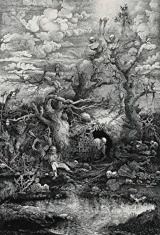 The Comedy of Death, 1854. Creator: Rodolphe Bresdin