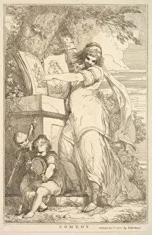 Sir Joshua Collection: Comedy (from Fifteen Etchings Dedicated to Sir Joshua Reynolds), December 8, 1778