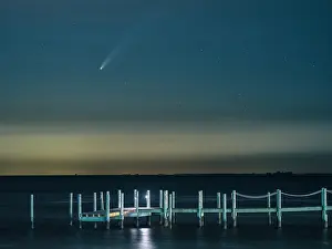 Silent Prints: Comet Over The Bay. Creator: Eve Turek