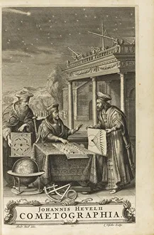 Cometographia. Frontispiece, 1668. Artist: Hevelius, Johannes (1611-1687) Cometographia. Frontispiece, 1668. Artist: Hevelius, Johannes (1611-1687)