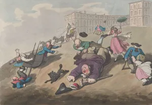 Steep Gallery: Comforts of Bath, Plate 12, January 6, 1798. January 6, 1798. Creator: Thomas Rowlandson