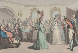 Comforts of Bath, Plate 8, January 6, 1798., January 6, 1798. Creator: Thomas Rowlandson Comforts of Bath, Plate 8, January 6, 1798., January 6, 1798. Creator: Thomas Rowlandson
