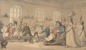 Disease Prints: The Comforts of Bath and Public Breakfast, 1780-1827. Creator: Thomas Rowlandson