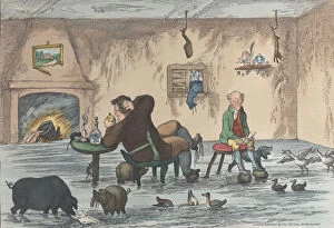 Mclean Thos Collection: Comforts of an Irish Fishing Lodge, May 12, 1812. May 12, 1812