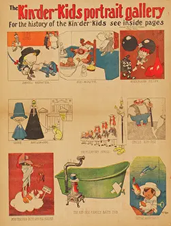 Comic strips from the series Kin-der-Kids. Chicago Tribune, 1906-1907. Creator: Feininger, Lyonel (1871-1956)