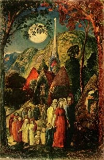 Images Dated 17th December 2019: Coming from Evening Church, 1830, (1947). Creator: Samuel Palmer
