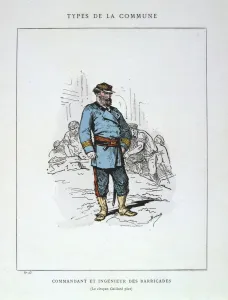 Commandant et Ingenieur de Barricades, Paris Commune, 1871