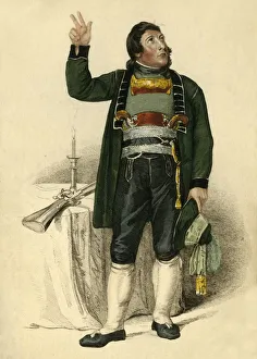 Stocking Prints: Commandant Schoenecher, 1809. Creator: Thomas Uwins