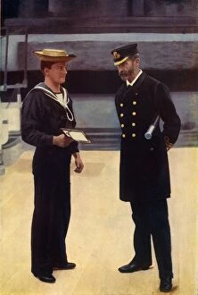 Commander and Able-Seaman, R.N. 1901. Creator: Gregory & Co