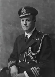 Aiguillette Prints: Commander Blakewood, portrait photograph, 1918 Feb. 13. Creator: Arnold Genthe