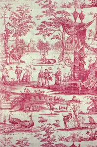 Commedia del Arte (Furnishing Fabric), England, after 1770. Creator: Unknown