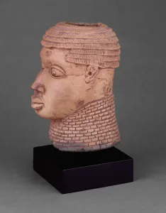 Nigeria Prints: Commemorative Head, Nigeria, Probably mid-17th / mid-18th century. Creator: Unknown