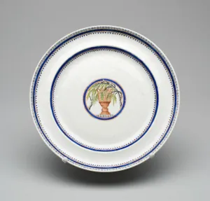 Porcelain Enamel And Gilding Prints: Commemorative Plate, 1793 / 1800. Creator: Unknown
