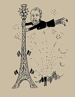 Eiffel Tower Prints: Comment on regarde la tour Eiffel, 06-1889, 1889. Creator: Anonymous
