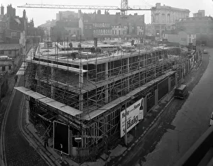 Work In Progress Prints: Commercial development on Campo Lane, Sheffield, South Yorkshire, 1968