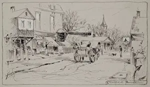 Neighbourhood Prints: Commercial Street, Provincetown, late 19th century. Creator: W Edwards
