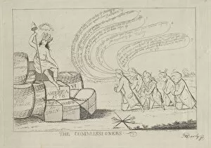 Georgian Collection: The Commissioners, April 1, 1778. Creator: Matthew Darly
