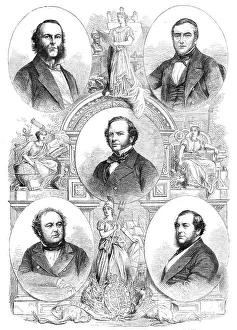 Britannia Prints: The Commissioners of the International Exhibition of 1862. Creator: M Jackson