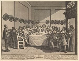 Disputing Gallery: The Committee (Twelve Large Illustrations for Samuel Butlers Hudibras, Plate 10)