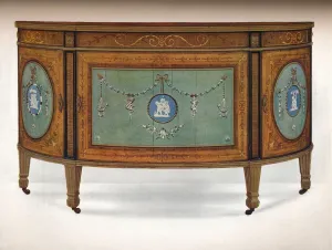 Commode of Lunette Form, c1775 Commode of Lunette Form, c1775