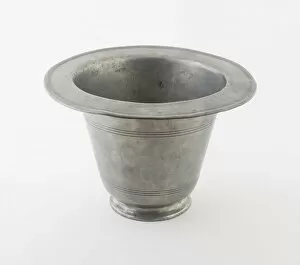 Pewter Collection: Commode Pot, England, c. 1780. Creator: Birch and Villers (John Birch and William Villers