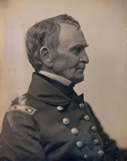Southworth Albert Sands Prints: Commodore Charles Morris, ca. 1850. Creators: Josiah Johnson Hawes