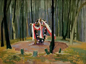 Common Grave of Polish Legionnaires Fallen at Lowczowek, 1915 Creator: Henryk Uziemblo