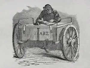 Communard - Gunner writing a report, Paris Commune, France, 1871. Creator: Unknown