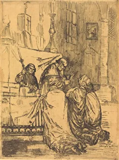 Communion Prints: Communion in the Church of Saint Medard (La communion dans l eglise St. -Medard)