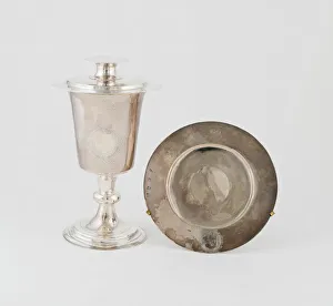 Communion Prints: Communion Cup and Paten Cover, London, 1640 / 41. Creator: Unknown