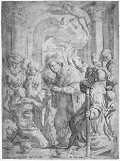 Agostino Carracci Collection: The Last Communion of Saint Jerome, 1584-1650. Creator: Francois Perrier