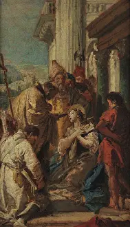 Tiepolo Prints: The Communion of Saint Lucy, c1748. Creator: Tiepolo, Giambattista (1696-1770)