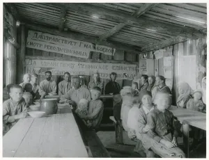 Stalinist Prints: Communist collectivization of agriculture, USSR, early 1930s