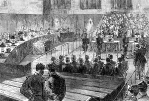 Prisoners Prints: The Communist Trials at Versailles: the court cleared - reading the sentence