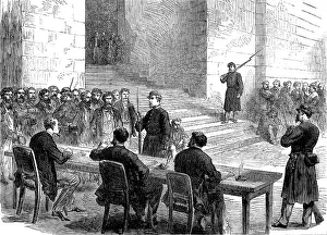 Prisoners Prints: The Communist Trials at Versailles: interrogating the prisoners in the Orangery