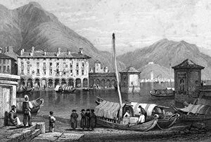 Como Gallery: Como and Lake Como, Lombardy, Italy, 19th century.Artist: Thomas Barber