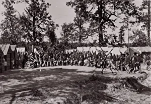William Tecumseh Prints: Company C, 9th Indiana Infantry (Shermans Veterans), 1861-65. Creator: Unknown