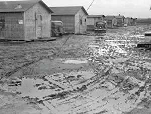 Muddy Prints: Company cotton pickers camp after picking season
