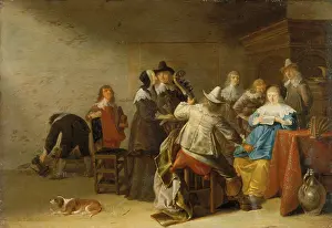 Cello Prints: Company of Music-Makers, c1645-1650. Creator: Anthonie Palamedesz