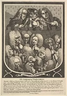 Sarah Gallery: The Company of Undertakers, after 1736. Creator: William Hogarth