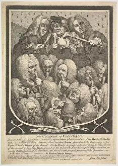 Joshua Gallery: The Company of Undertakers, March 3, 1736. Creator: William Hogarth