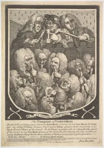 Hogarth William Collection: The Company of Undertakers, March 3, 1736. Creator: William Hogarth