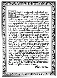 Compensations Quotation from Emerson, c1917, (1917). Artist: Ralph Waldo Emerson