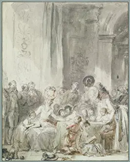 Fragonard Prints: The Competition/Children's Scene: Contest or Instruction in Reading, c1780-1785