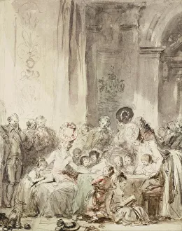 The Competition (Le concours). Artist: Fragonard, Jean Honore (1732-1806) The Competition (Le concours). Artist: Fragonard, Jean Honore (1732-1806)