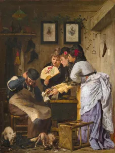 Jobs Prints: Complaint to the shoemaker, 1878. Creator: Echtler, Adolf (1843-1914)