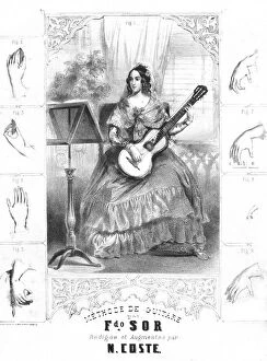Images Dated 17th December 2014: Complete Guitar Method by Fernando Sor, published in Paris in 1831