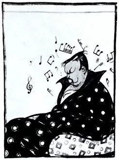 Composer Alexander Glazunov (1865-1936), 1915. Artist: Deni (Denisov), Viktor Nikolaevich (1893-1946)
