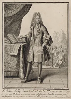 Composer Jean-Baptiste Lully, before 1711. Artist: Bonnart, Henri (1642-1711) Composer Jean-Baptiste Lully, before 1711. Artist: Bonnart, Henri (1642-1711)