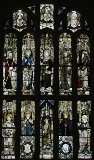 Images Dated 6th November 2020: Composite Window of English Stained Glass, British, 15th century. Creator: Unknown